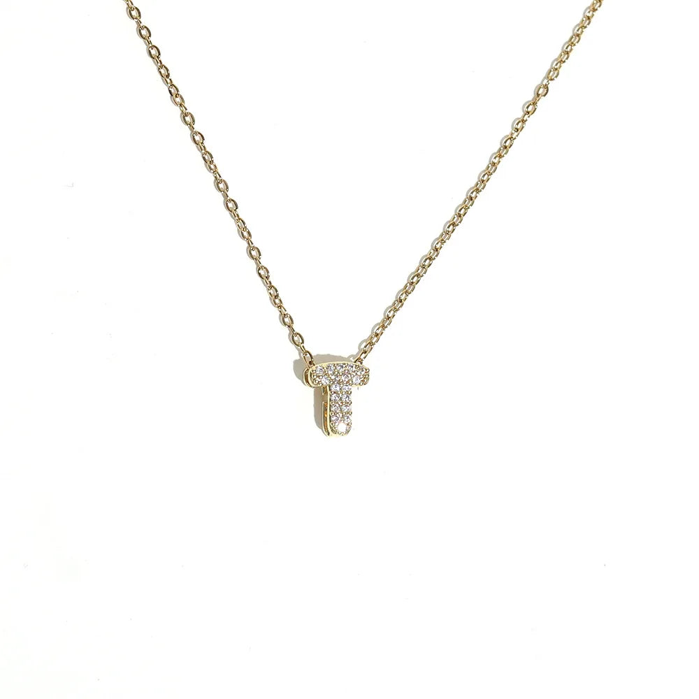 Collier pour femme avec pendentif minimaliste initiale - lettre