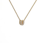 Collier pour femme avec pendentif minimaliste initiale - lettre