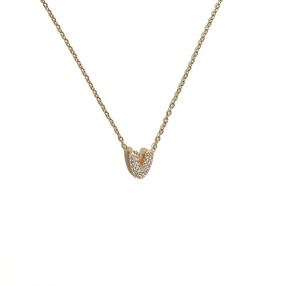 Collier pour femme avec pendentif minimaliste initiale - lettre
