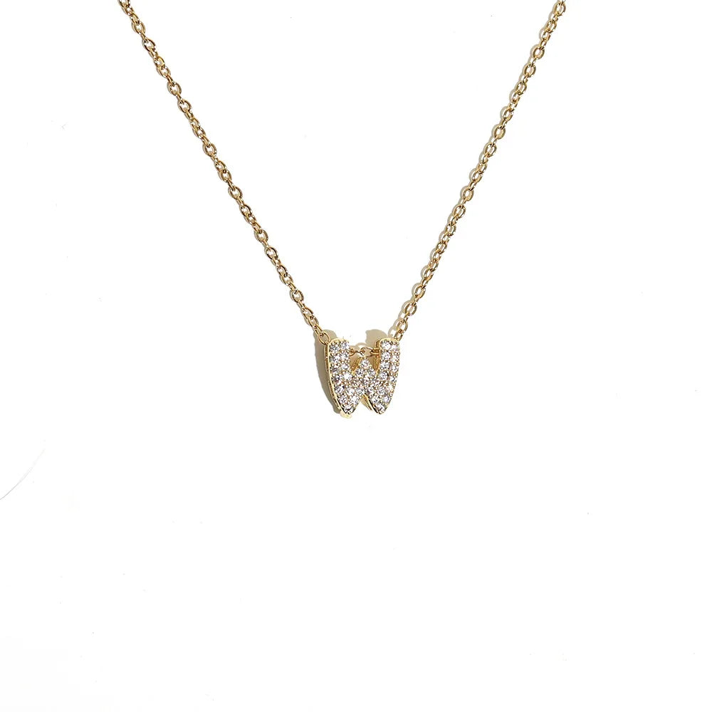 Collier pour femme avec pendentif minimaliste initiale - lettre