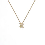Collier pour femme avec pendentif minimaliste initiale - lettre