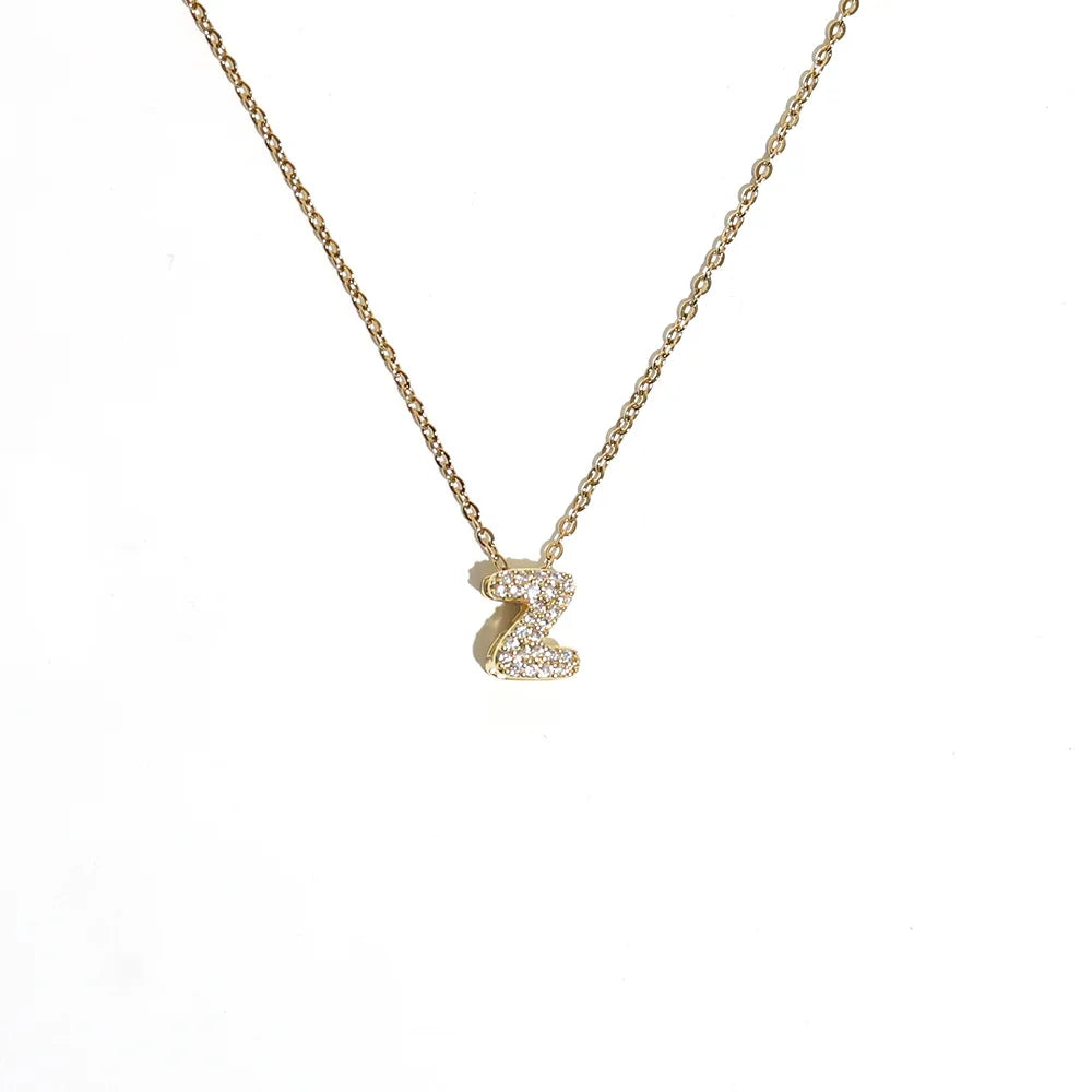 Collier pour femme avec pendentif minimaliste initiale - lettre