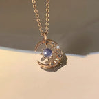 Collar para Mujer Colgante Estrella y Luna oro