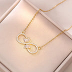 Collar para Mujer Colgante Infinito en Circonio