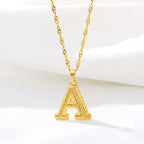 Collier pour homme ou femme avec pendentif initiale - lettre
