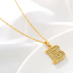 Collier pour homme ou femme avec pendentif initiale - lettre