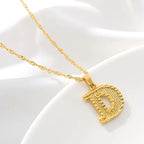 Collier pour homme ou femme avec pendentif initiale - lettre