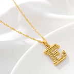 Collier pour homme ou femme avec pendentif initiale - lettre
