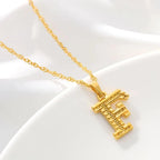 Collier pour homme ou femme avec pendentif initiale - lettre