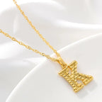 Collier pour homme ou femme avec pendentif initiale - lettre