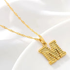Collier pour homme ou femme avec pendentif initiale - lettre