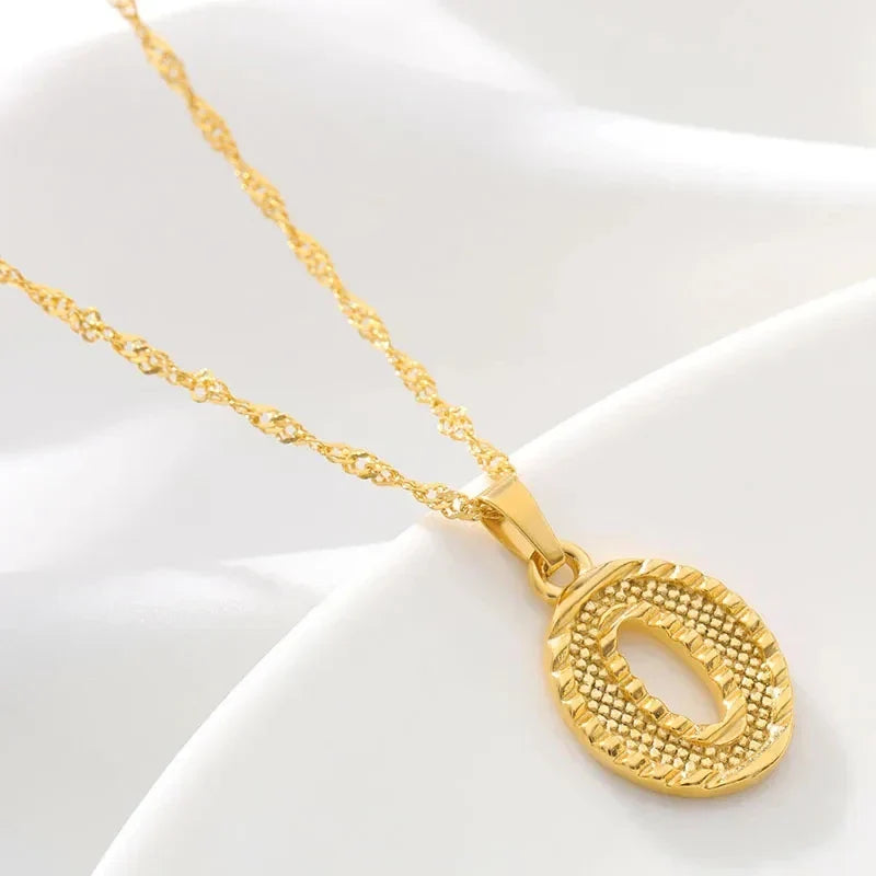 Collier pour homme ou femme avec pendentif initiale - lettre