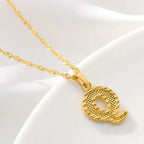Collier pour homme ou femme avec pendentif initiale - lettre