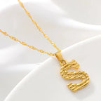 Collier pour homme ou femme avec pendentif initiale - lettre