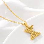 Collier pour homme ou femme avec pendentif initiale - lettre