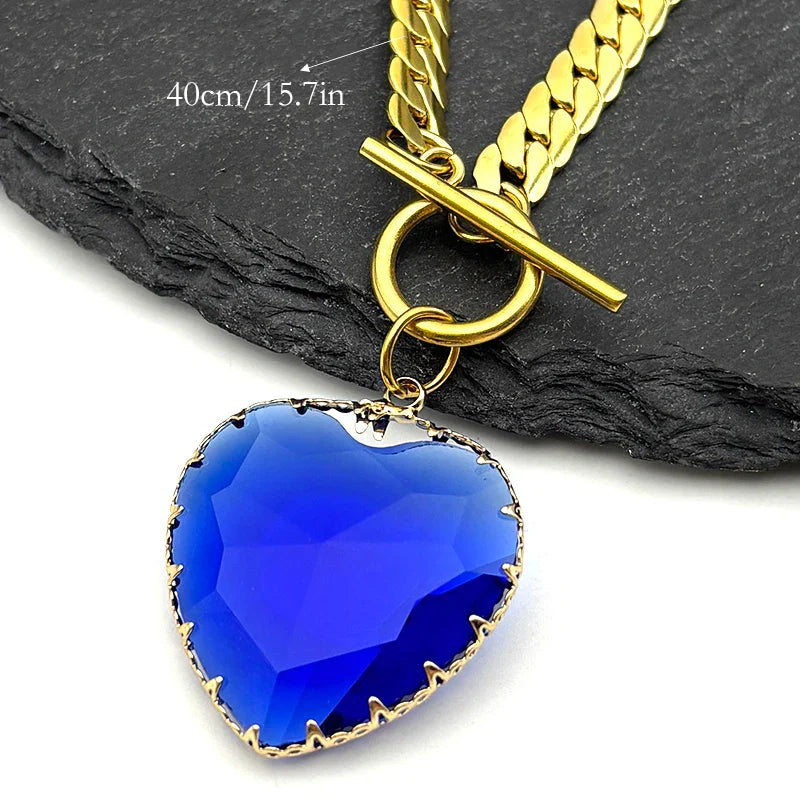 Collar Gargantilla con Colgante de Corazón 6