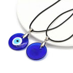 Collar Gargantilla con Colgante Ojo Turco Azul