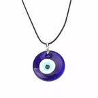 Collar Gargantilla con Colgante Ojo Turco Azul