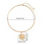 Collar Gargantilla con Colgante Sol