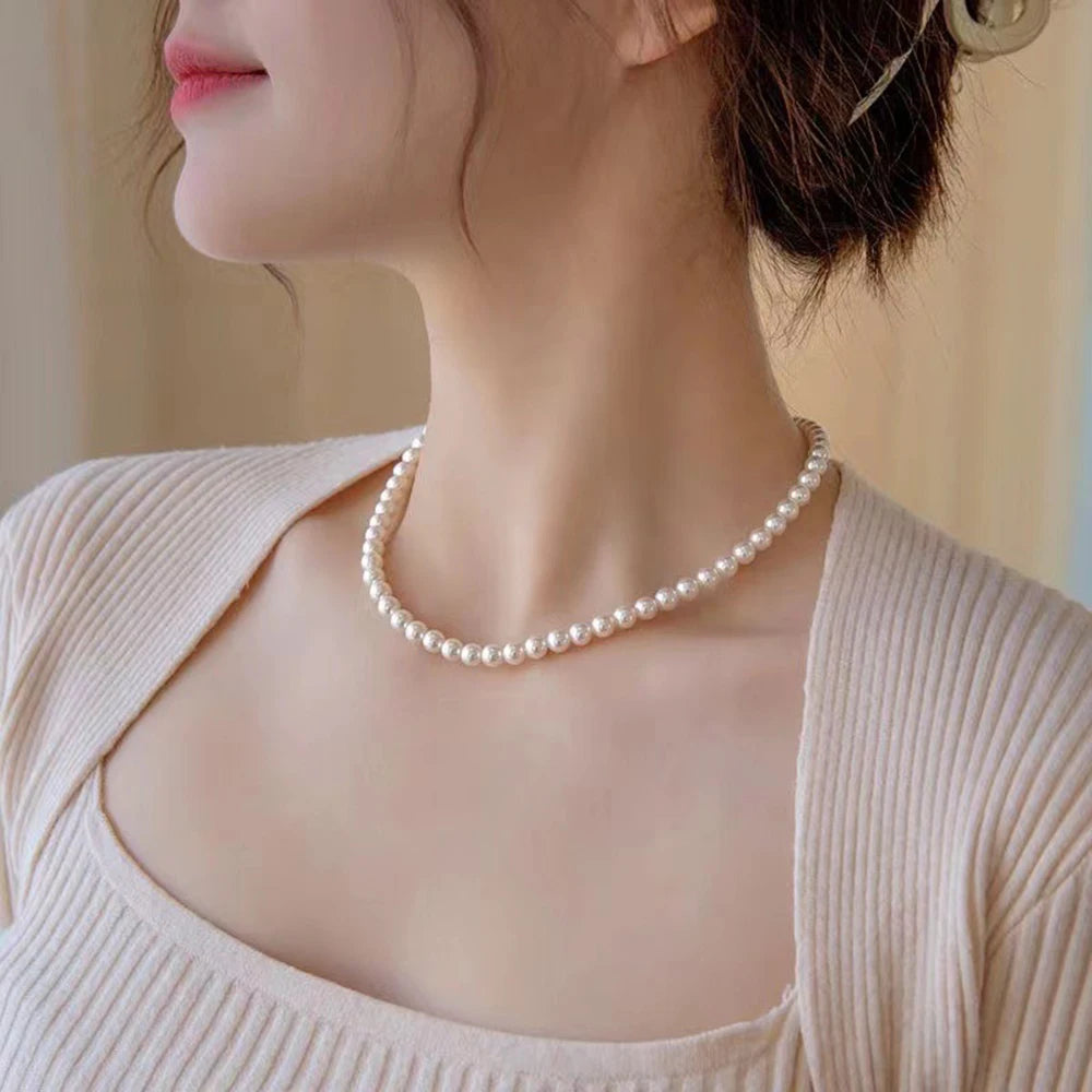 Collar Gargantilla con Perlas