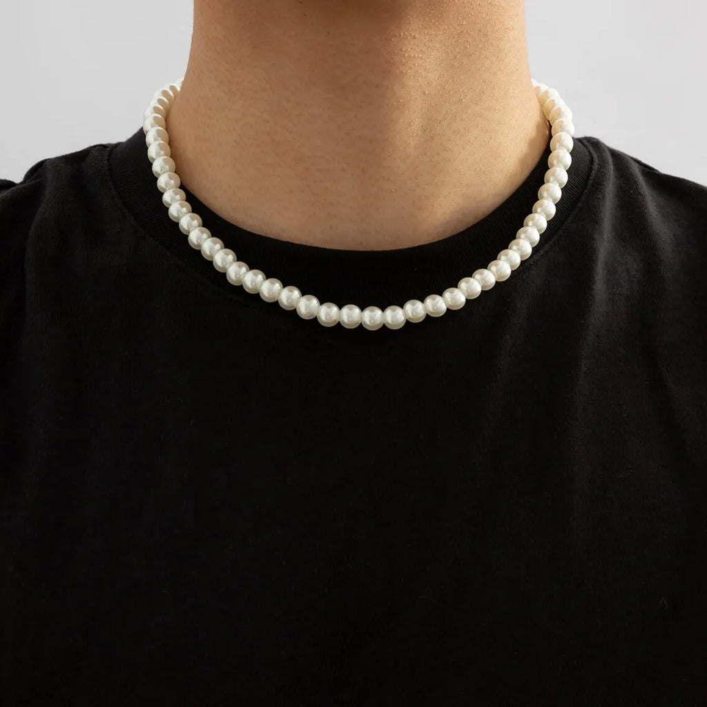 Collar Gargantilla para Hombre con Perlas