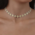 Collar Gargantilla con Colgante de Flores de Margarita