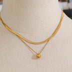 Collar Gargantilla Colgante Gran Gota de Agua oro
