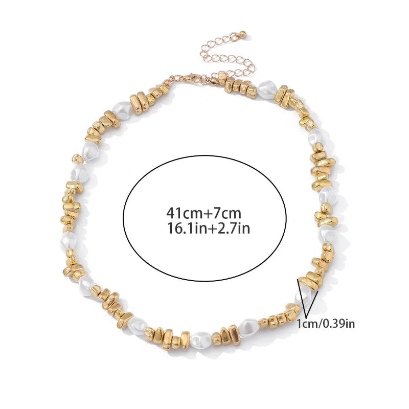 Collar Gargantilla con Colgantes de Perlas para Mujer