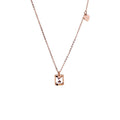 Collar Reloj de Arena Corazón Colgante