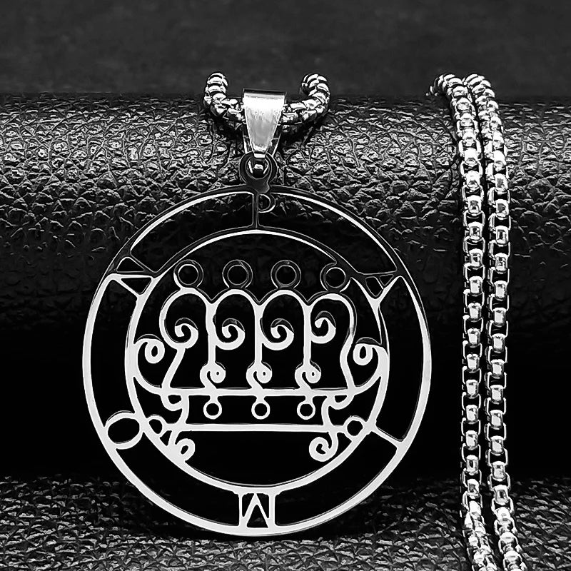 Collar Satánico Colgante Espíritu Demoníaco paimon