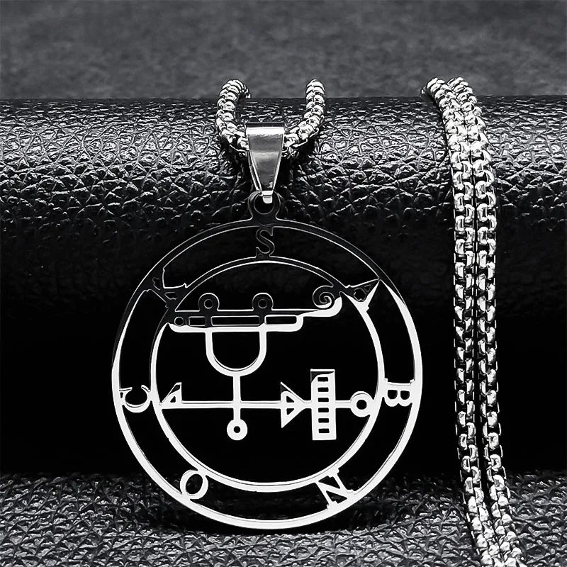 Collar Satánico Colgante Espíritu Demoníaco sabnock