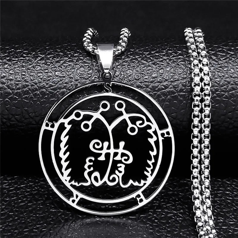 Collar Satánico Colgante Espíritu Demoníaco seese