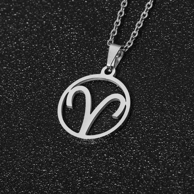 Collar Colgante Signo del Zodiaco 12 Constelaciones