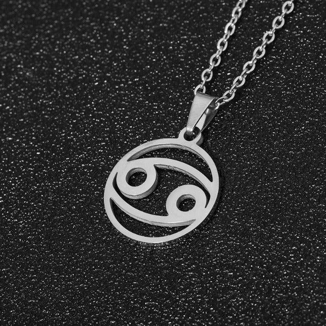 Collar Colgante Signo del Zodiaco 12 Constelaciones