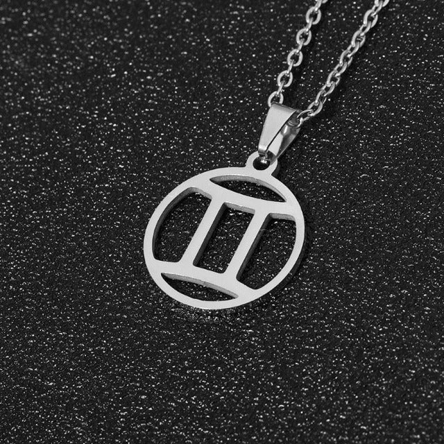 Collar Colgante Signo del Zodiaco 12 Constelaciones