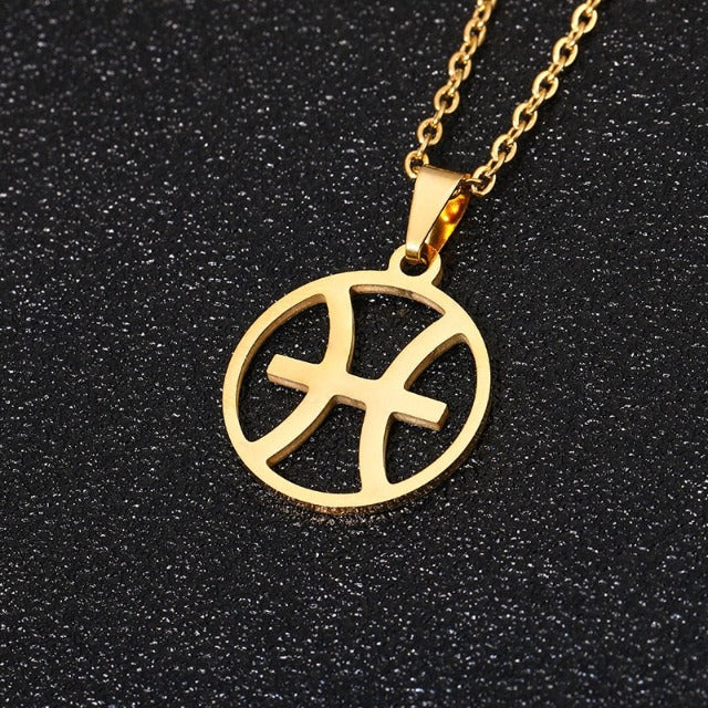 Collar Colgante Signo del Zodiaco 12 Constelaciones