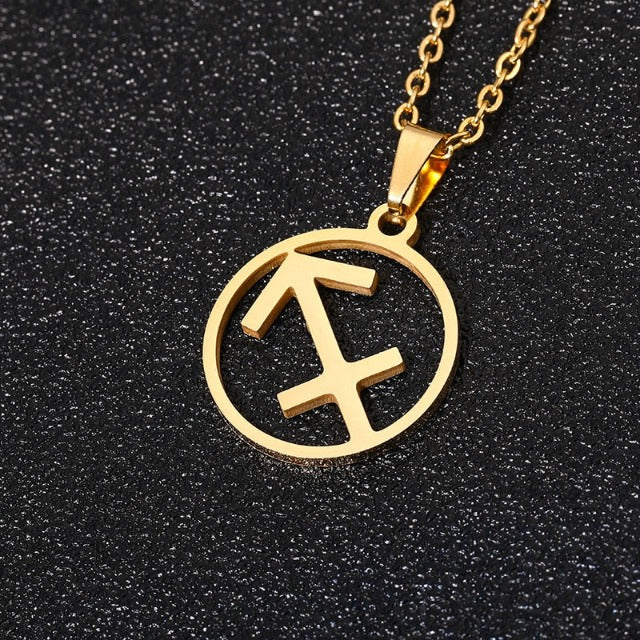 Collar Colgante Signo del Zodiaco 12 Constelaciones