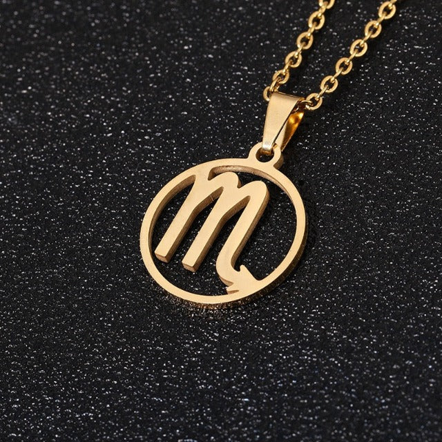 Collar Colgante Signo del Zodiaco 12 Constelaciones