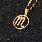 Collar Colgante Signo del Zodiaco 12 Constelaciones