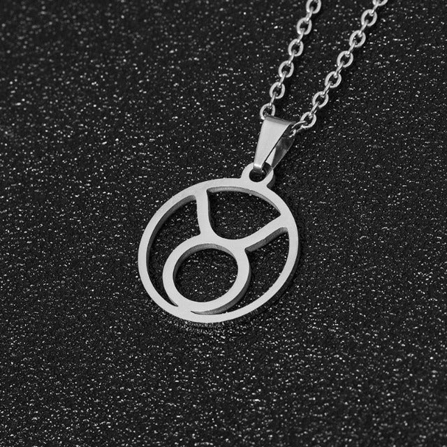 Collar Colgante Signo del Zodiaco 12 Constelaciones