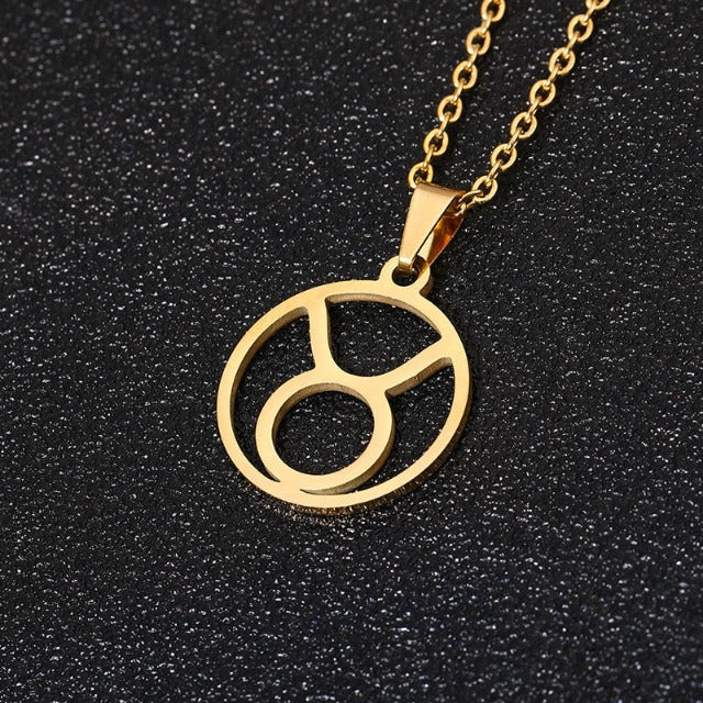 Collar Colgante Signo del Zodiaco 12 Constelaciones