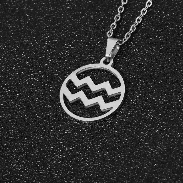 Collar Colgante Signo del Zodiaco 12 Constelaciones