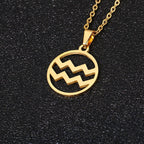 Collar Colgante Signo del Zodiaco 12 Constelaciones