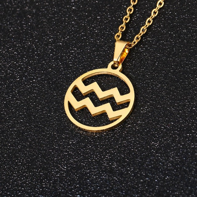 Collar Colgante Signo del Zodiaco 12 Constelaciones