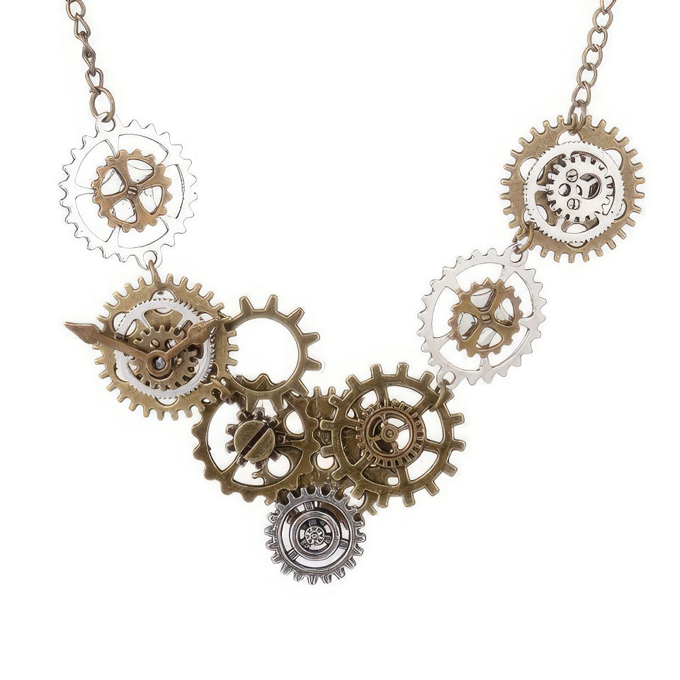 Collar estilo steampunk
