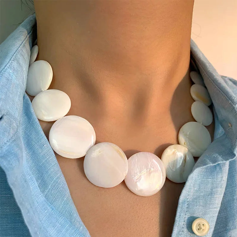 Collar Gargantilla en Nácar con Concha 1