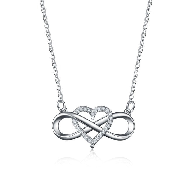 Collar Símbolo Infinito Colgante Mujer plata