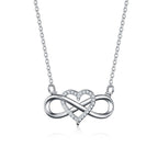 Collar Símbolo Infinito Colgante Mujer plata