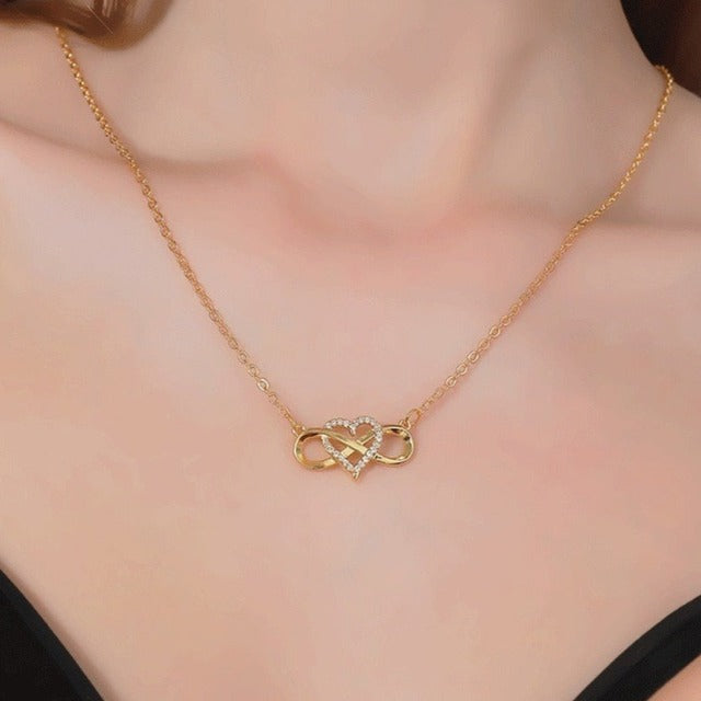 Collar Símbolo Infinito Colgante Mujer oro