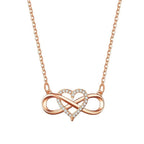 Collar Símbolo Infinito Colgante Mujer oro rosa